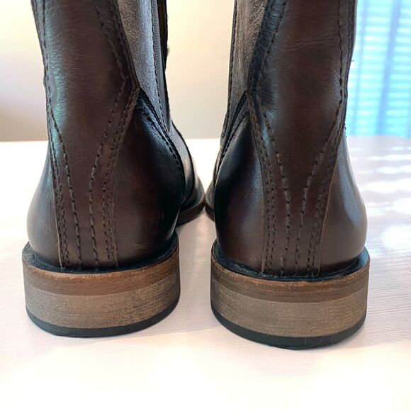 Lucchese Women's Spirit Gray Brandy Calf‎ Short Riding Western Boots Size 7.5 M - Picture 8 of 13